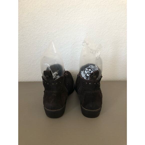 Treasure & Bond Girls Brown Suede Studded Bootie - 4 - Picture 4 of 8